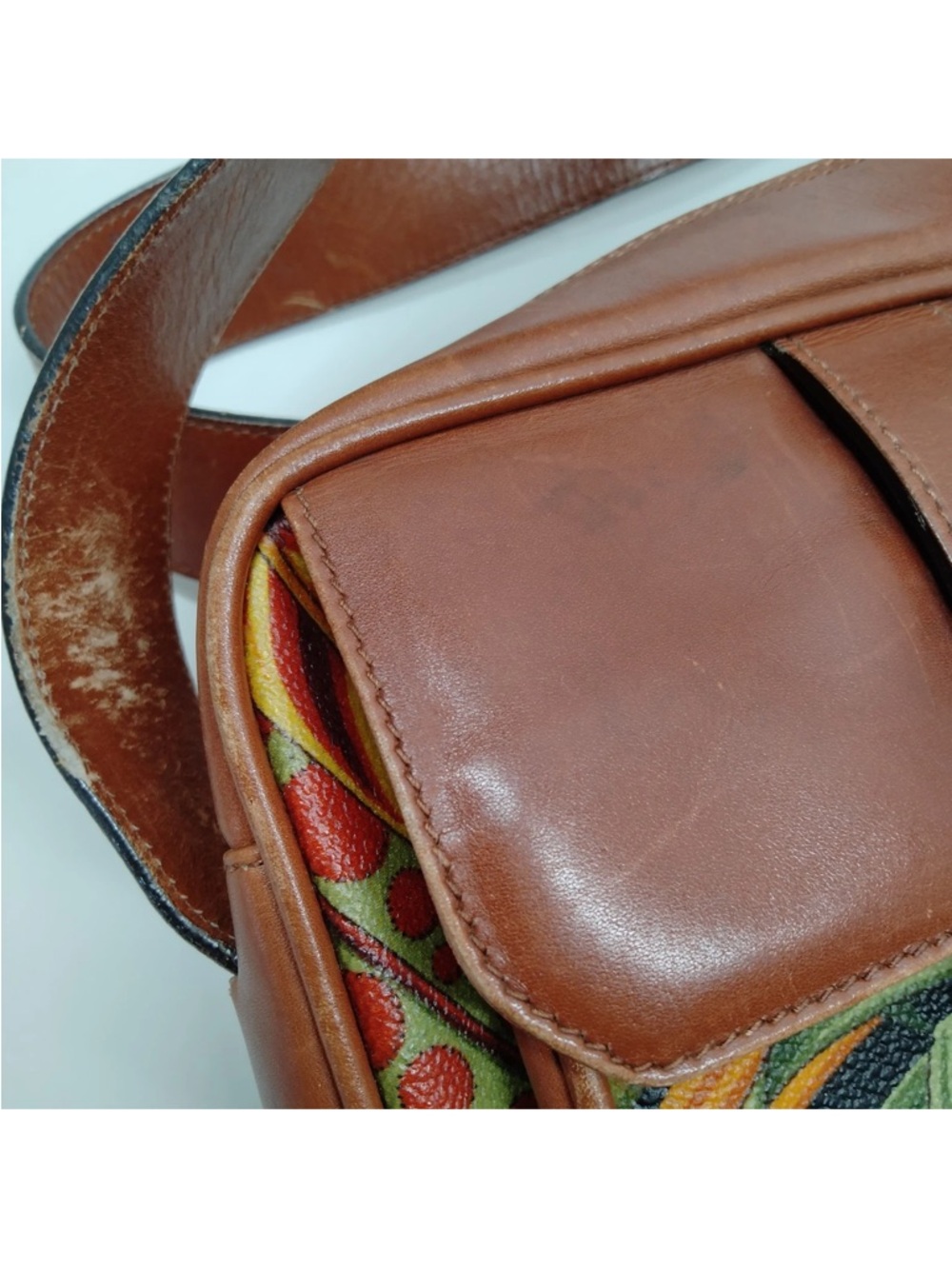 Salvatore Ferragamo Jungle Print Shoulder Bag Multicolor - Picture 10 of 10